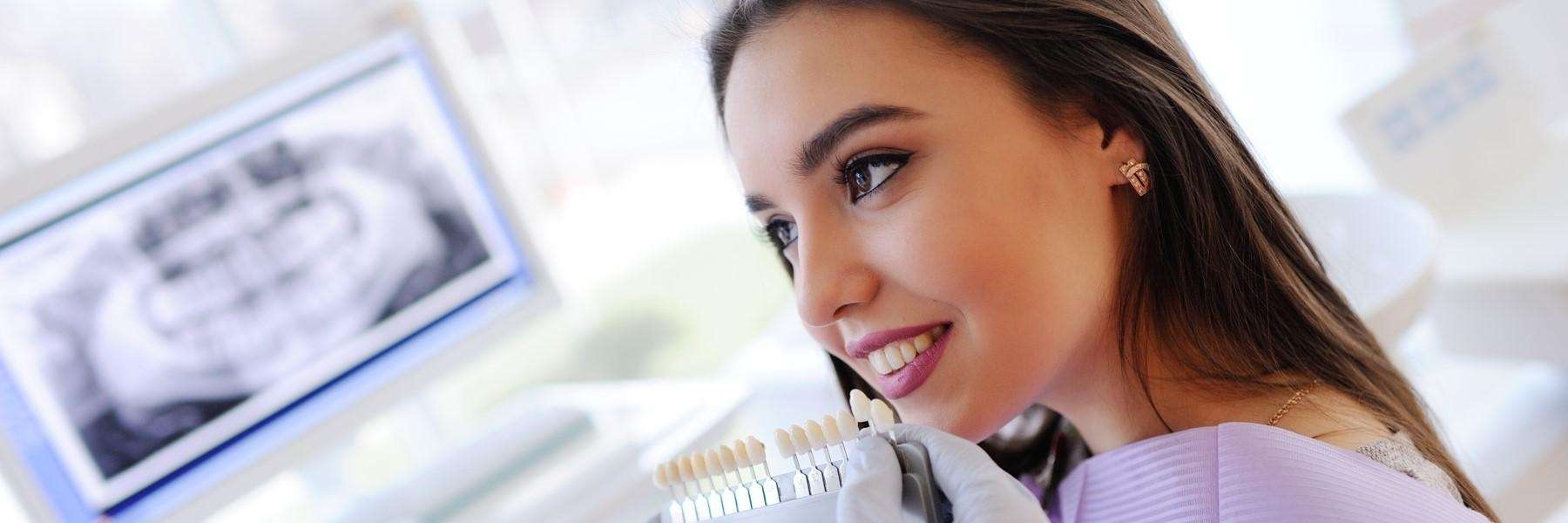 Woman being fitted for veneers, los gatos ca