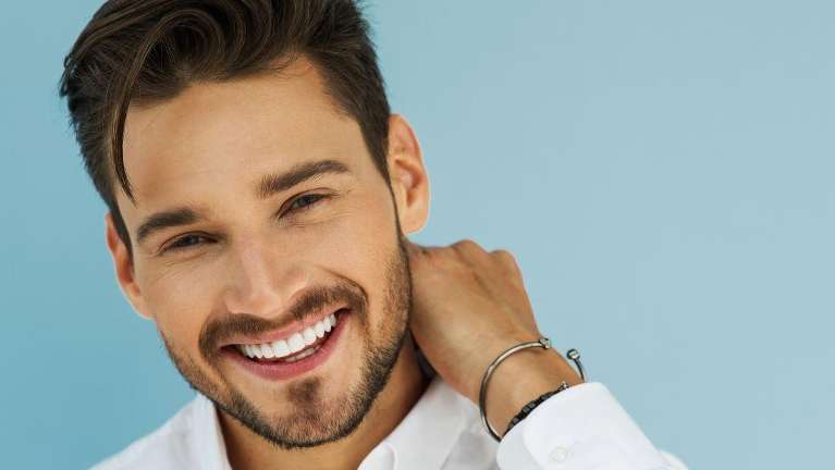 Young man smiling with white teeth, los gatos ca